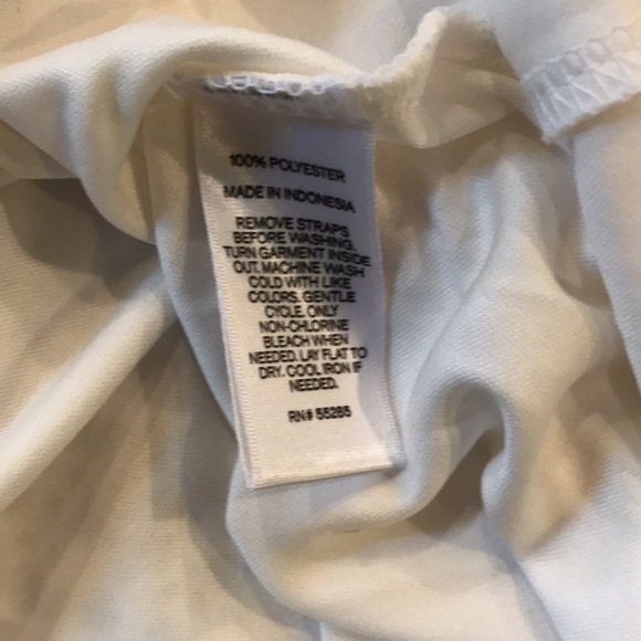 EXPRESS White Eyelet Strapless Dress Size Large - Picture 5 of 7